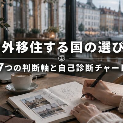 海外移住する国の選び方｜7つの判断軸と自己診断チャート