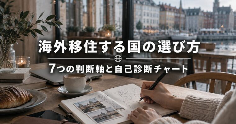 海外移住する国の選び方｜7つの判断軸と自己診断チャート
