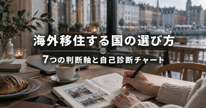 海外移住する国の選び方｜7つの判断軸と自己診断チャート