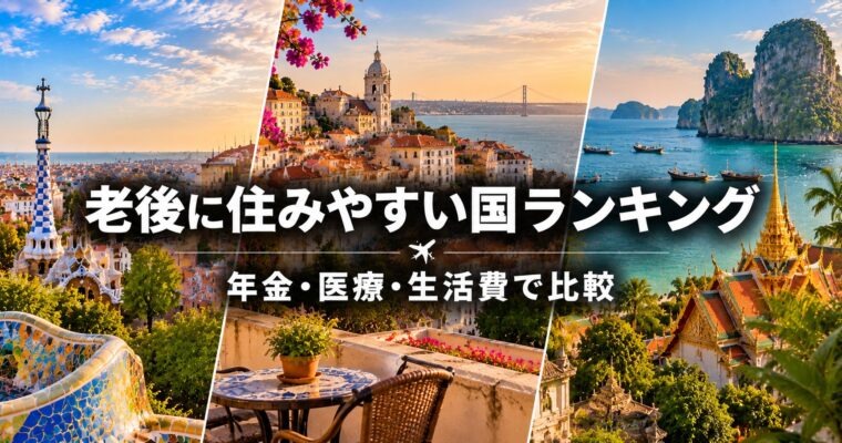 老後に住みやすい国ランキング｜年金・医療・生活費で比較