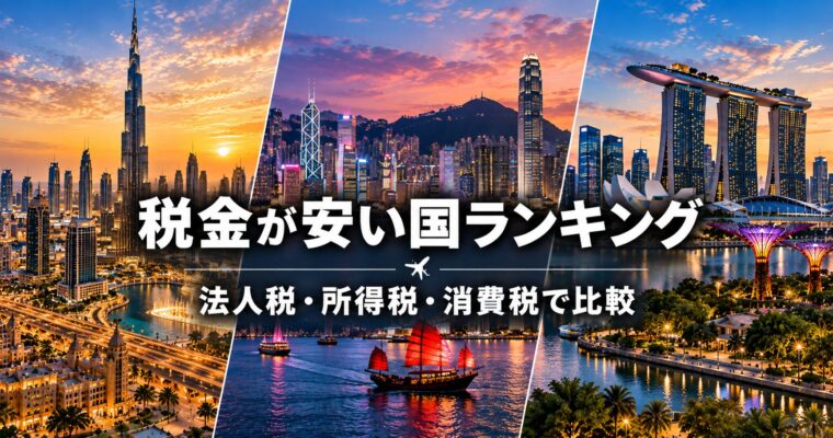 税金が安い国ランキング｜法人税・所得税・消費税で比較